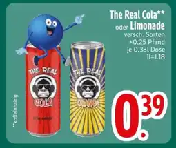 Edeka The Real Cola oder Limonade Angebot
