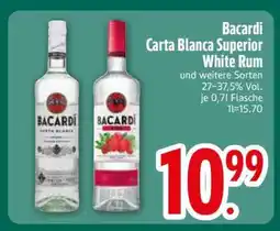 Edeka Bacardi Carta Blanca Superior White Rum Angebot