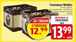 Edeka Franziskaner Weissbier Angebot