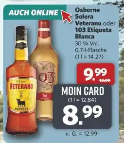 Combi Osborne Solera Veterano oder 103 Etiqueta Blanca Angebot