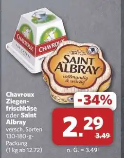 Combi Chavroux Ziegenfrischkäse oder Saint Albray Angebot
