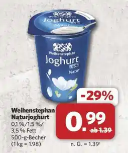 Combi WEIHENSTEPHAN Naturjoghurt Angebot
