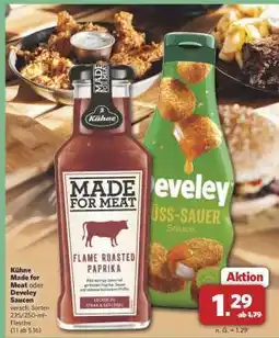 Combi Kühne Made for Meat oder Develey Saucen Angebot