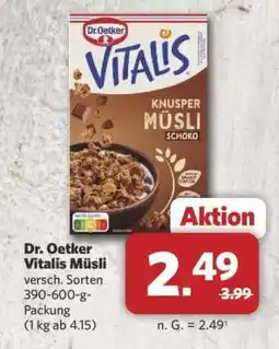 Combi DR. OETKER Vitalis-Müsli Angebot