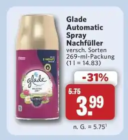 Combi Glade Automatic Spray Nachfüller Angebot