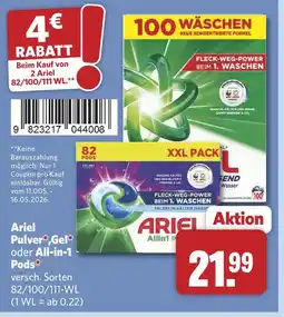 Combi Ariel pulver Angebot