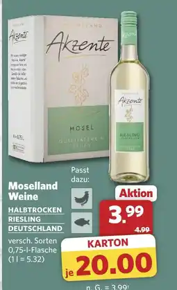Combi Moselland akzente riesling halbtrocken Angebot