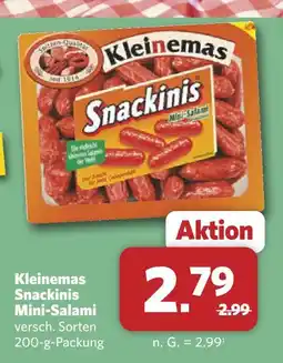 Combi Kleinemas snackinis mini-salami Angebot