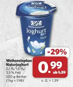 Combi Weihenstephan naturjoghurt Angebot