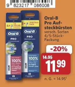 Combi Oral-b pro aufsteckbürsten Angebot