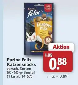 Combi Purina felix katzensnacks Angebot