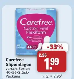 Combi Carefree slipeinlagen cotton feel flexiform Angebot