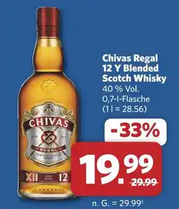 Combi Chivas regal 12 y blended scotch whisky Angebot