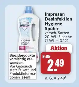 Combi Impresan desinfektion hygiene spüler Angebot