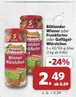 Combi Böklunder wiener würstchen Angebot