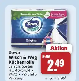 Combi Zewa wisch & weg küchenrolle Angebot