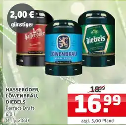 Getränke Quelle Hasseröder perfect draft Angebot