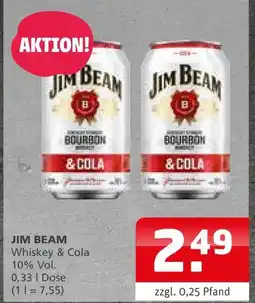 Getränke Quelle Jim beam whiskey & cola Angebot