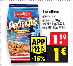 Mäc Geiz Snackline erdnüsse geröstet und gesalzen Angebot