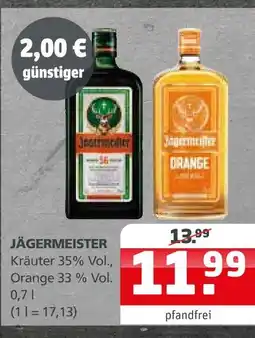 Getränke Quelle Jägermeister kräuter 35% vol Angebot