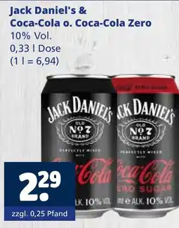 Getränkewelt Jack daniel's jack daniel's & coca-cola Angebot