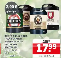 Getränke Quelle Beck's pils & gold Angebot