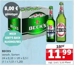 Getränke Quelle Beck's bier Angebot