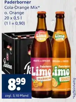 Getränkewelt Paderborner cola-orange mix Angebot