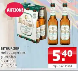Getränke Quelle Bitburger helles lagerbier glutenfrei Angebot