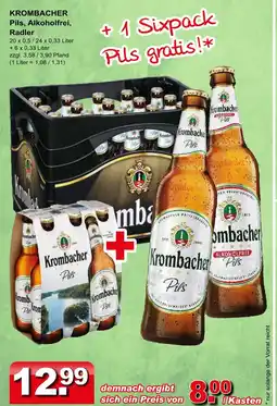 Getränkeparadies Gefromm Krombacher pils Angebot