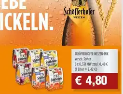 Getränke Quelle Schöfferhofer weizen-mix Angebot