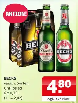 Getränke Quelle Becks bier Angebot