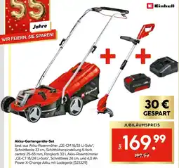 Hellweg Einhell akku-gartengeräte-set Angebot