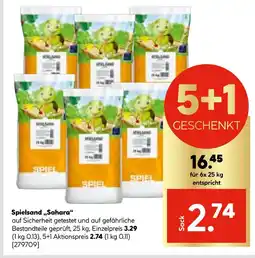 Hellweg Spielsand sahara Angebot