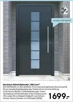 Hellweg Schüco aluminium-sicherheitshaustür 108 lucca Angebot