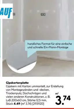 Hellweg Gipskartonplatte Angebot