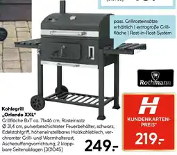 Hellweg Rothmann kohlegrill orlando xxl Angebot
