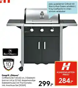 Hellweg Rothmann gasgrill ottawa Angebot