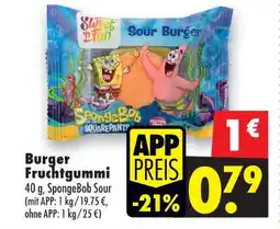 Mäc Geiz Sweet n fun burger fruchtgummi spongebob sour Angebot