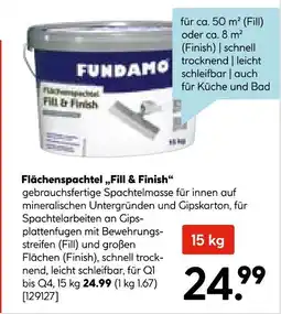 Hellweg Fundamo flächenspachtel fill & finish Angebot