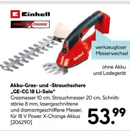 Hellweg Einhell akku-gras- und -strauchschere ge-cg 18 li-solo Angebot