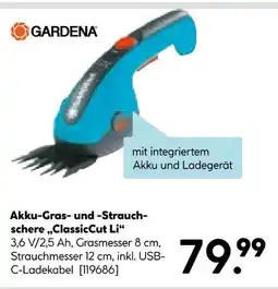 Hellweg Gardena akku-gras- und -strauchschere classiccut li Angebot