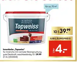 Hellweg Schöner wohnen topweiss innenfarbe Angebot