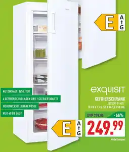 Marktkauf Exquisit gefrierschrank gs230-h-40e Angebot