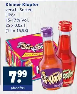 Getränkewelt Kleiner klopfer versch. sorten likör Angebot
