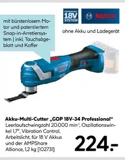Hellweg Bosch akku-multi-cutter gop 18v-34 professional Angebot
