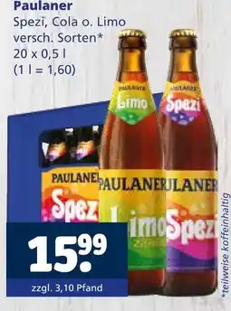 Getränkewelt Paulaner spezi Angebot