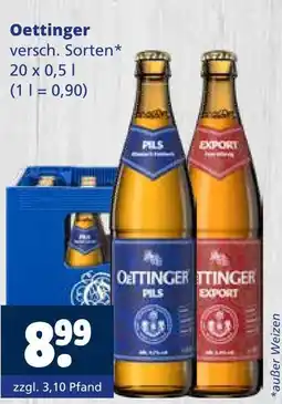 Getränkewelt Oettinger pils Angebot
