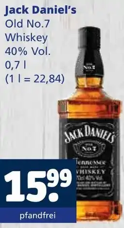 Getränkewelt Jack daniel's old no.7 whiskey Angebot