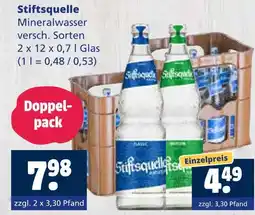 Getränkewelt Stiftsquelle mineralwasser Angebot